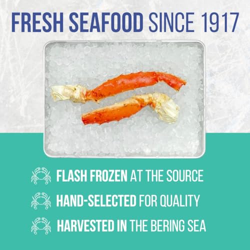 Colossal Red King Crab Legs | 4lb Premium Bering Sea Crab Legs | Jumbo Crab Leg Meat | Fresh Fish and Seafood | Wild-Caught, Fresh Crab Legs | Sustainably Sourced | City Fish at Pike Place Market