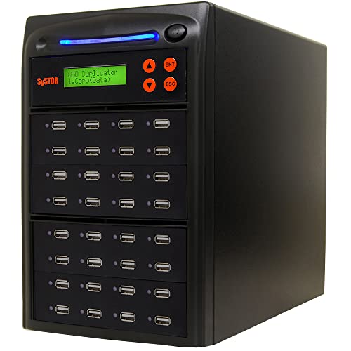 Image of Systor 1 to 31 USB Duplicator & Sanitizer 2GB /Min - Standalone Multiple Flash Memory Copier & Storage Drive Eraser, Copy Speeds Up to 33MB /Sec (SYS-USBD-31)