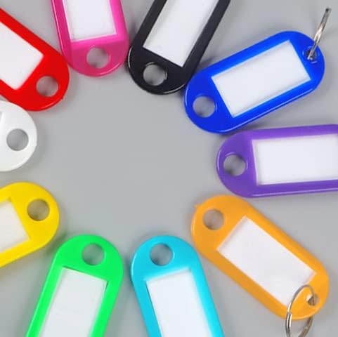 Key Tags with Labels Key Fobs with Labels Key Rings with Tags Multi ...