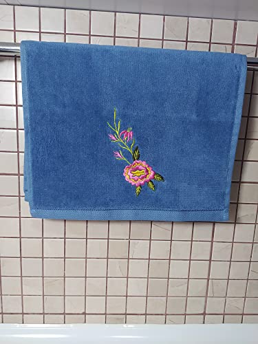 Georgiabags 100% Cotton Velour Fingertip Towel Set (3 Pack), Bamboo And Cotton, Super Soft 11” X 18” Small Hand Towels, Extra-Absorbent Finger Tip Towels For Bathroom & Guests & Gift (Mix) #TOP5