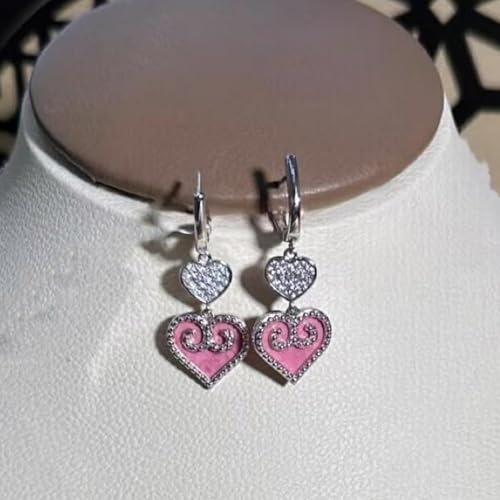 Collar de corazón folclórico con pendientes kazajos para lucir en cenas especiales 4