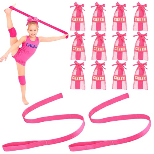 Simgoing 12 Set Stretching Strap Cheerleader Gifts Bulk for Team Stretching Bands Improved...