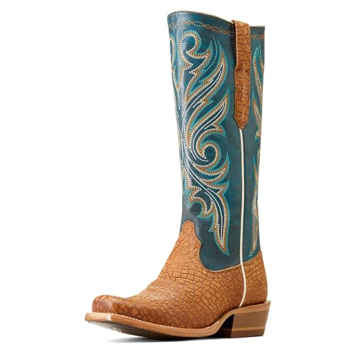 ARIAT Tan Suede Futurity Starlight 14 inch StretchFit Cutter Toe Women's Western Boots 10047045