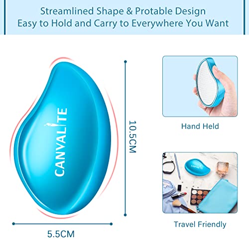 Canvalite Glass Foot File Callus Remover For Feet, Foot Scrubber Nano Glass Wet And Dry Foot Callus Remover, Foot Care Pedicure Tools To Remove Dead Hard Cracked Skin (1 Pack) #TOP1
