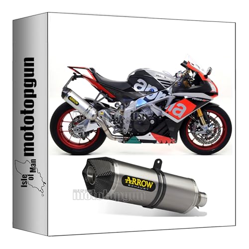 Pot echappement Arrow Aprilia RSV4 silencieux alu carbone 2015 2016 Mototopgun 71744AK