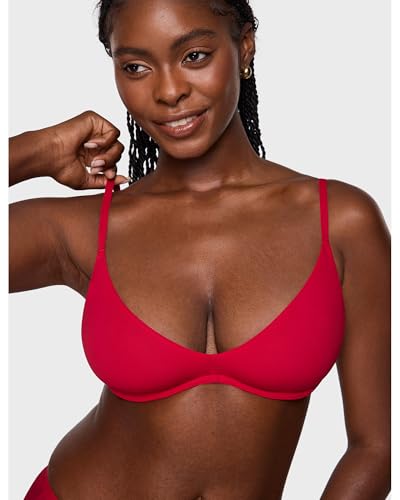 Image of INLYRIC Women's Inbarely Plus Plunge Bra - Unlined Underwire Sexy Demi Balconette Bras