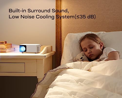 Mini Projector, Portable Phone Projector 1080P Full HD, YOTON Y3 Home Theater Movie Projector, Small Video Projector Compatible with HDMI,Smartphone,Tablet,PC,TV Stick,AV,USB, Gift for Kids - Image 6