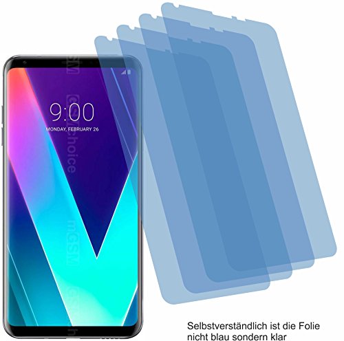 Preisvergleich Produktbild 4ProTec 4X Crystal Clear klar Schutzfolie für LG V30S+ ThinQ Displayschutzfolie Bildschirmschutzfolie Schutzhülle Displayschutz Displayfolie Folie