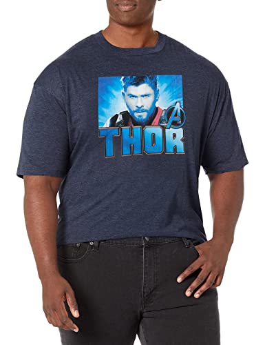 T-shirt Thor Marvel Gaze pour homme en coton noir confortable