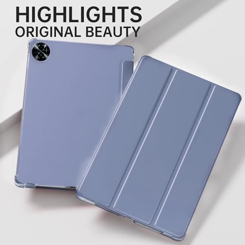 Image of ProElite Case Cover for Realme Pad 2 11.5 inch Cover, Smart Flip Case Cover for Realme Pad 2 11.5 inch Translucent Back with Stylus Pen, Lavender