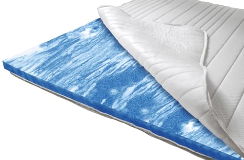 Atmungsaktiver, feuchtigkeitsregulierender Topper 130x200cm - Weiche & anpassungsfähige Matratzenauflage - Waschbarer Bezug mit 4-seitigem Reißverschluss - Made in Germany - Matratzentopper 130 x 200 – Bild 5