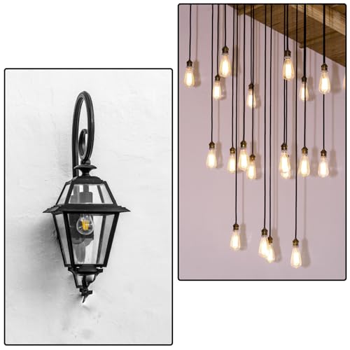 Image of 4 Pcs E26 Socket Ring Lamp Shade Adapter Ring Ring Replacement Screws E26 Light Socket Shade Rings Collar Rings Thread Diameter Lamp Shade Retaining Ring For E26 Sockets Rings For Light Fixtures