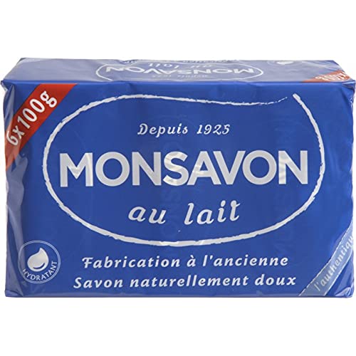 Monsavon Antibacterial Cleansing Soap, Dermatologically Tested Formula, for Soft and Hydrated Skin Paraben Free (Pack of 6 x 100 ml)