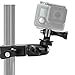 Produktbild Fahrrad Halterung für GoPro, woleyi Kamerahalterung Lenker Klammer für Fahrrad Motorrad, Aluminium Kamera Halter für GoPro Hero 2018 Fusion 7 6 5 4 Session 3+ 3 Samsung SJ7000 SJ5000 und Andere Camera