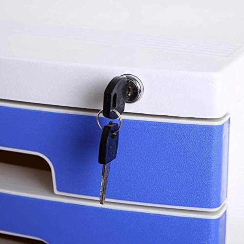 Office File Organizer File Cabinets Plastic Cabinets Data Storage File Box Folder Office Drawer Floor Desktop Supplies High Capacity Plastic Material - 29.5X39.4X43Cm Home Office Furniture ( Color : B #TOP5