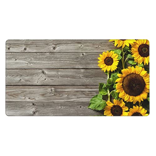 Tapis de souris de jeu tournesol pour un bureau gaming fleuri