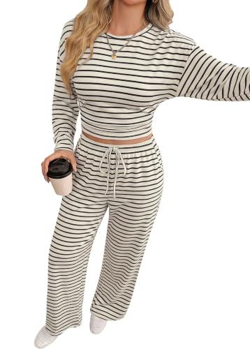 JUICICI 2 Piece Sets for Women Lounge Wide Leg Fall Outfits Winter Clothing - image 3