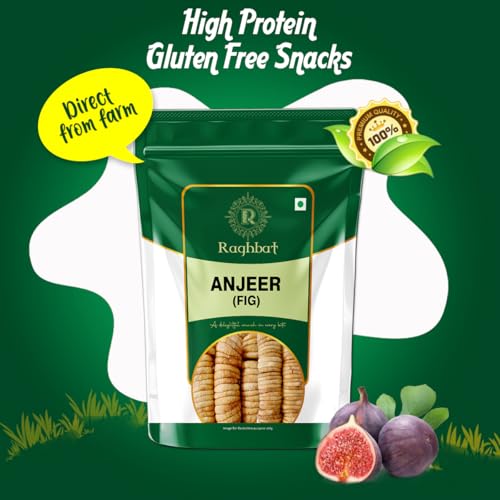 Image of Raghbat Premium Dried Anjeer,1Kg | Afghani Anjeer I Low in Fat | Healthy Snack I Rich Source of Vitamins Dietary Fiber | Dry figs| Combo Pack of 2-500g Each