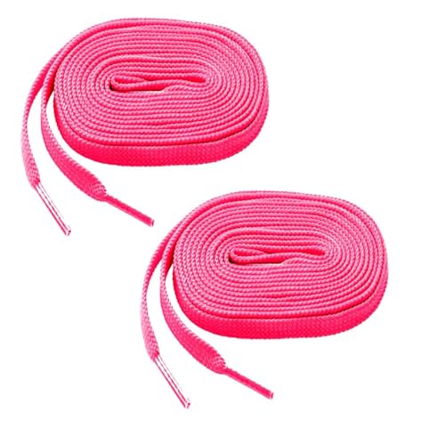 Image of 2 PAIRS Flat Shoe laces 48 Inches Wide Shoelaces for Athletic Running Sneakers Sports Shoes Boot Laces Strings (2 Pairs)