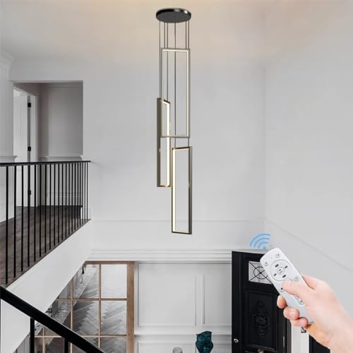 Lampe avec télécommande LED haut de gamme pour plafond de villa moderne - 3