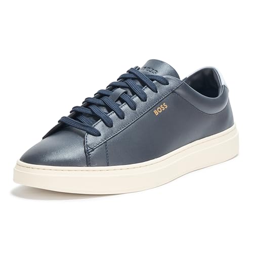 Image of BOSS Men's Kieran Smooth Leather Tennis Sneaker