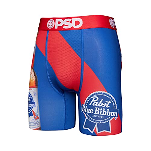 PSD Men's PBR Stripe Boxer Underwear,X-Large,Blue2
