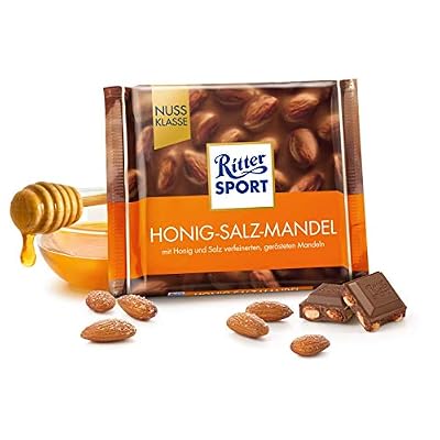 Ritter Sport Honey Salt Almonds 100g/3.52oz (Pack of 2)