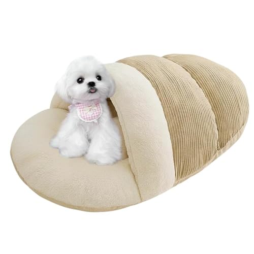 Lifetips マルチーズ(Maltese) ペットベッド 犬猫兼用 冬用 寝袋型 ふわふわ クッション 保温 防寒 洗える 小型犬 中型犬 室内 おしゃれ 北欧風 ソファ ハウス 快眠グッズ 抱っこ感覚 多頭飼い対応 寝具 抗菌 防臭 速乾 低アレルゲ