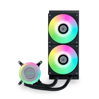 Lian Li GA II LITE 240mm AIO Liquid CPU Cooler | 2 x 120mm ARGB Hydraulic Fans, Daisy-Chain, High Airflow, All-in-One Water Cooling for Intel LGA1851/1700,AMD AM5/AM4 (GA2L24RB)