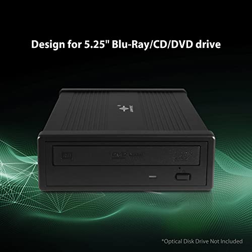 NexStar DX2 USB 3.0 External Enclosure Design for 5.25" Blu-Ray/CD/DVD SATA Drive, Second Generation of DX, No Drivers Needed, Aluminum Alloy (NST-540S3-BK)