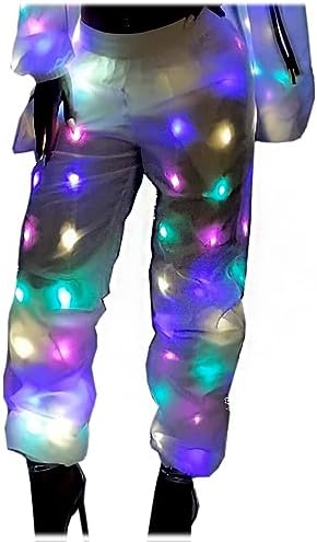 Womens Mens LED Light Up Rave Jacket Adult Kids Dance Party Fancy Dress Club Glowing Clothes For Xmas Halloween image 5