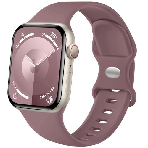 Lenrao Compatible with Apple Watch Bands for Men 46mm 44mm 45mm 42mm 49mm,Silicone Sport Waterproof Adjustable Straps for iWatch bands Series 11/10/9/8/7/6/5/4/3/2/1 SE 3 Ultra