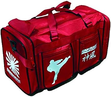 Kamikaze Traditional Karate Sports Bag for Children and Daily Training, Small Size 48 x 21 x 23 cm, in Black or Red