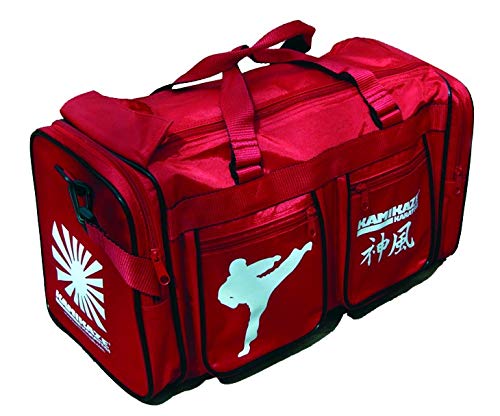 Kamikaze La clásica Bolsa de Deporte y Viaje Marca, 63 x 26 x 30 cm, Color Rojo