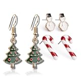 soxo Cadeau Noel Lot Boucles D'oreilles Femme Pendantes Bijoux Femme Set 2