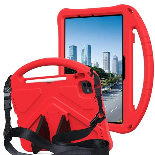 Étui antichoc iPad Air 11 M3 M2 avec sangle pour empêcher les chutes de tablettes