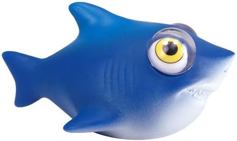 WARM FUZZY Toys (1) Shark Poppin Peepers - Squeezy Animals with Pop Out Eyes - Stress Relief Toy Suitable for Autism & ADHD - Funny Sensory Toys Great for Home, Classroom, Birthday Party Favors