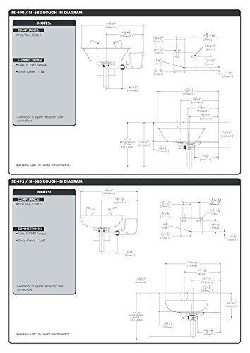 Speakman Traditional Series Se-582 Wall Mounted Eyewash With Stainless Steel Bowl, 3.2 Gpm #TOP6