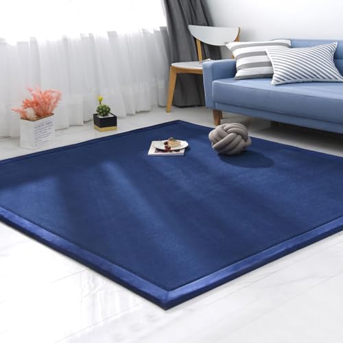 Alfombra moderna de terciopelo fácil de limpiar para proteger el suelo del sofá 2