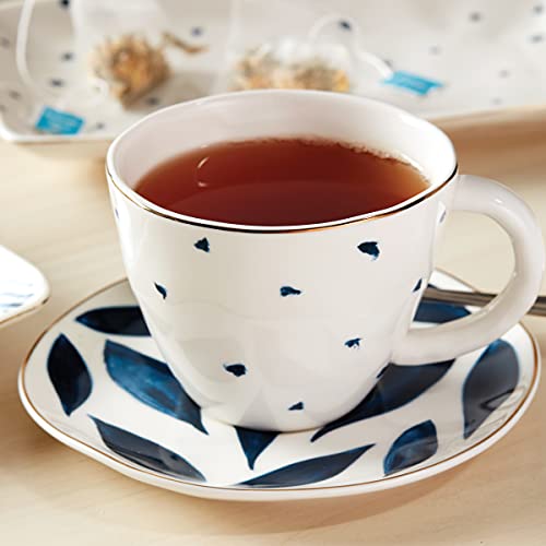 Lenox Blue Bay 9-Piece Tea Set, 5.51, White #TOP2