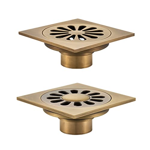 Drain de douche carré et drain de sol pour évier de douche en cuivre robuste - 7