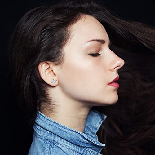 Star Earrings for Women 925 Sterling Silver North Star Stud Earrings Jewelry Gift for Women3