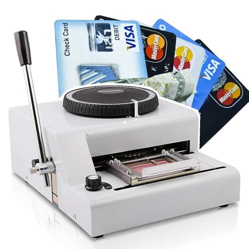 RoyceBee Impresora Manual de Tarjetas de PVC de 72 Caracteres, CóDigo VIP, IdentificacióN de CréDito, ImpresióN en Relieve, Rotograbado (con ModificacióN de Caracteres Aplanados)
