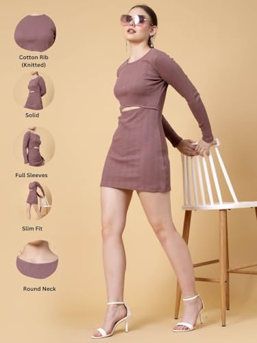Image of Rigo Women Fleece Hooded Sweatshirt Dress