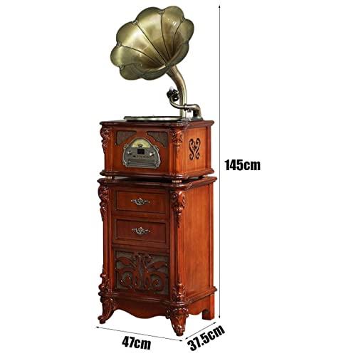 WSJTT vinyles Record Players Player Turntable Retro Vinyle Player Solide Gramophone en bois massif, haut-parleurs stéréo… - Les Beatles, Paul McCartney, John Lennon, RIngo Starr, George Harrison WSJTT vinyles Record Players Player Turntable Retro Vinyle Player Solide Gramophone en bois massif, haut-parleurs stéréo… – Image 8