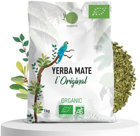 ORIGEENS ORGANIC YERBA MATE 1Kg | Yerba Mate Tea Hand-picked, Unsmoked