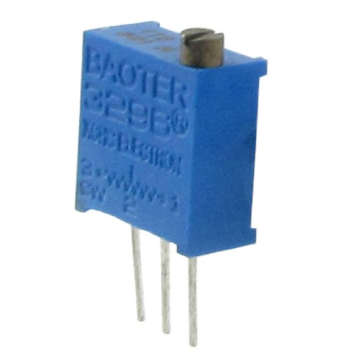 uxcell 5 Pcs 100K Ohm 3296 Square Cermet Trimmer Pot Potentiometer