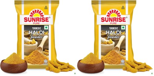 Image of Sunrise Pure Turmeric Spice Powder Pouch, 200 gram (Pack of 2)