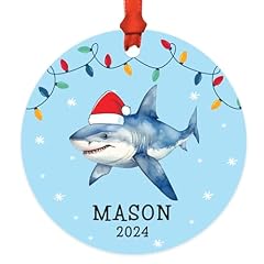 Shark With Christmas Lights