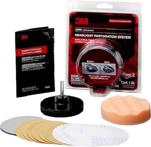 3M 39008 Headlight Lens Restoration System - Quantity 4